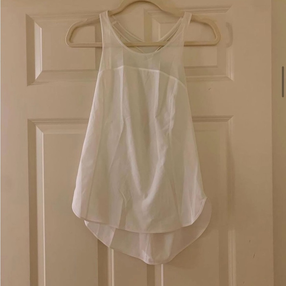 Lululemon white mesh top